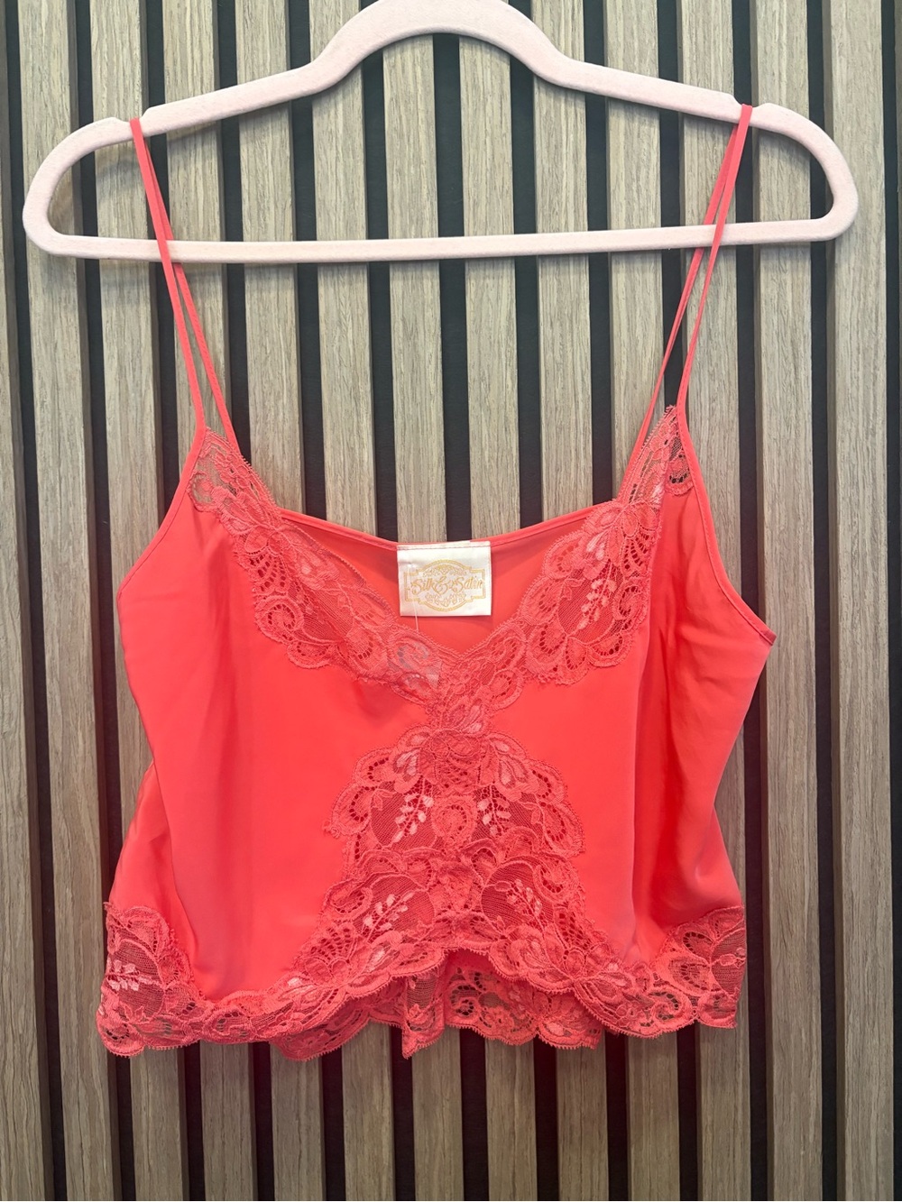 Silk & Satin Coral Satin Cami